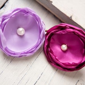 Flower Hair Pins Handmade NWT